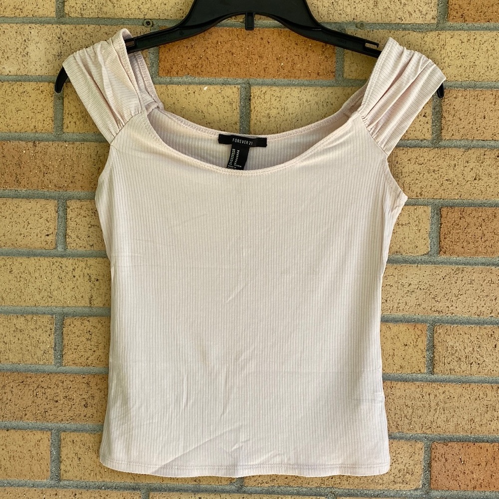 Light Pink off the shoulder top